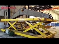 10T الکتریکی هیدرولیک کالسکه انتقال بلند کردن،فابریک سنگین وظیفه موتورهای بلند کردن پلت فرم تراولی