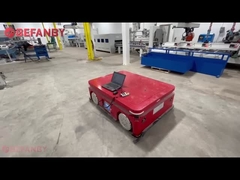 استفاده از کارخانه سفارشی AGV روبورت، کنترل از راه دور باتری بدون ردیاب کالسکه انتقال