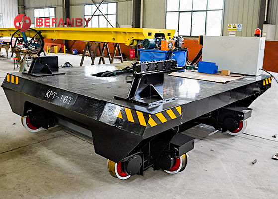 16T Load Capacity Dual-Wheel Design Battery Operated Motorized Transfer Trolley and Rail Transfer Cart