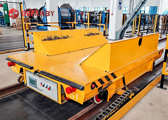 5 Ton Electrical Railway Pipe Factory Coil Transfer Carts