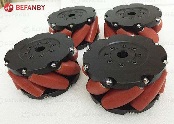 360 درجه 380 میلی متر 15 اینچ چرخ مکانیک چرخ همه جهت برای AGV Trolley