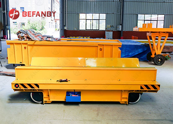 20 Tonne Steel Tube Factory Rail Transfer Carts With V Frame