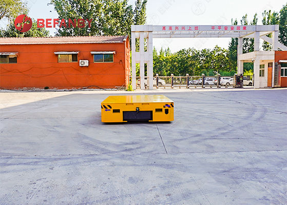 Steerable 20 Ton Hand Pendant Control Trackless Transfer Cart with 24 Months Warranty and Continuous 8-hour Operation