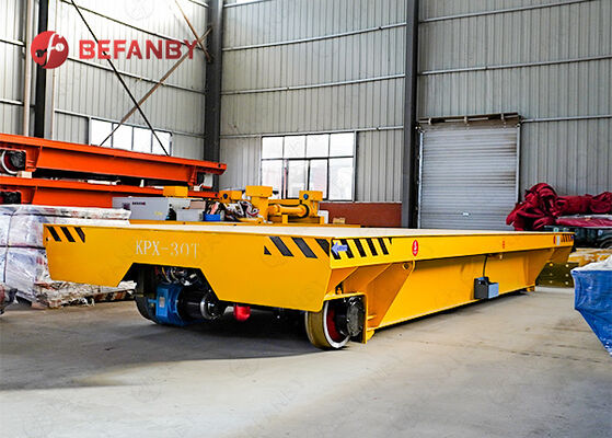 کالسکه انتقال ریلی باتری 30T برای کارخانه جابجایی مواد