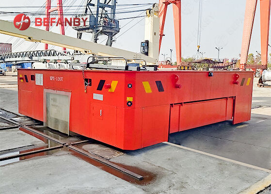 کالسکه انتقال ریلی 120 تنی با باتری برای حرکت افقی و عمودی