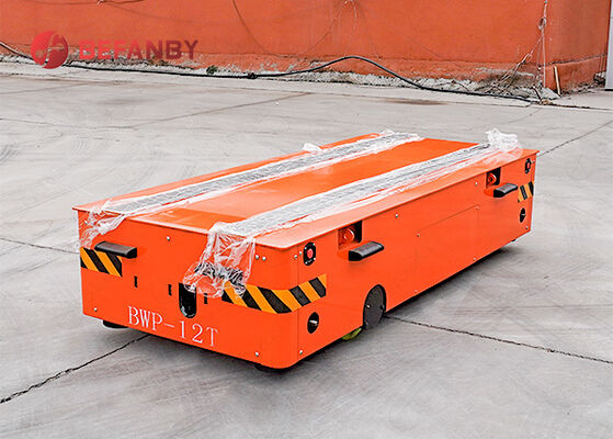 سبد انتقال بدون مسیر ۱۲ تنی با باتری و کنترل از راه دور بی‌سیم برای جابجایی مواد صنعتی